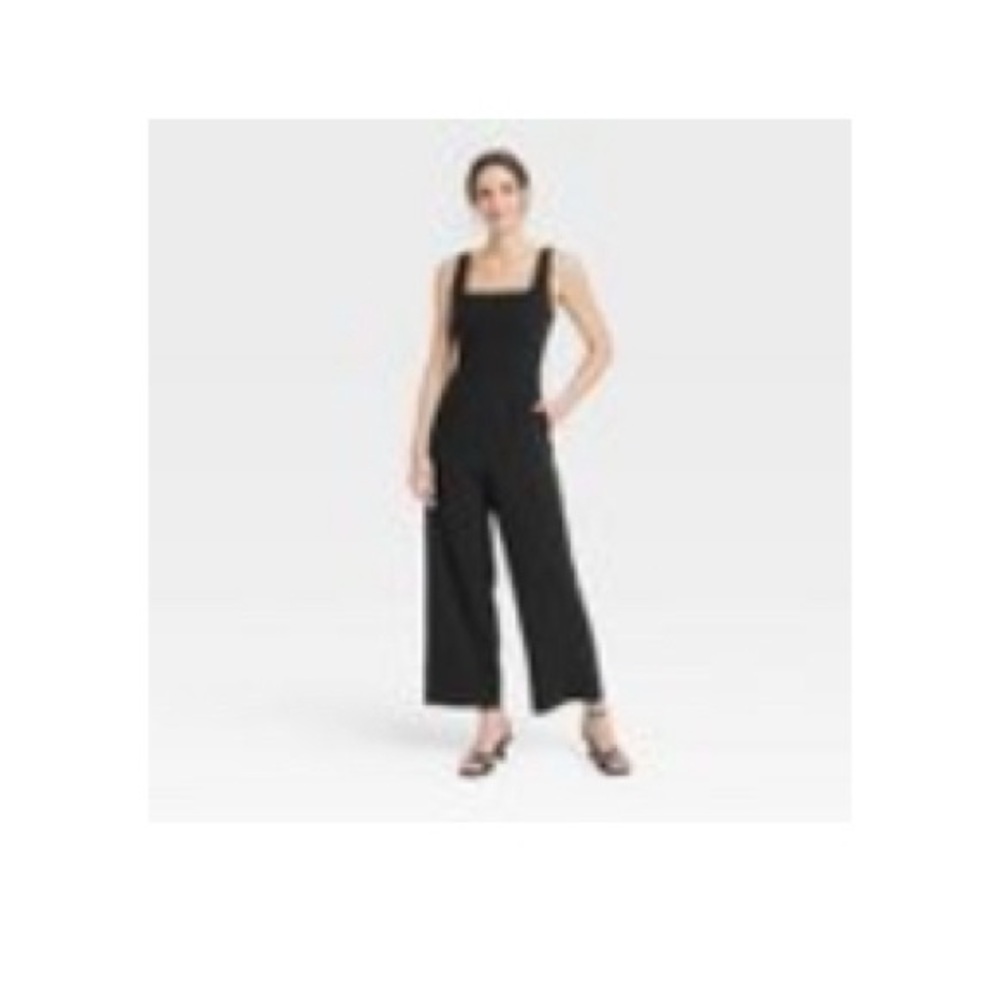 a new day black wide leg jumpsuit